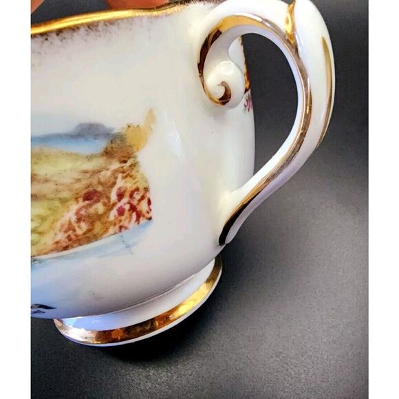 VTG Taylor & Kent Scottish Clan Cameron Lusterwear Tea Cup Saucer Bone China - Picture 10 of 16
